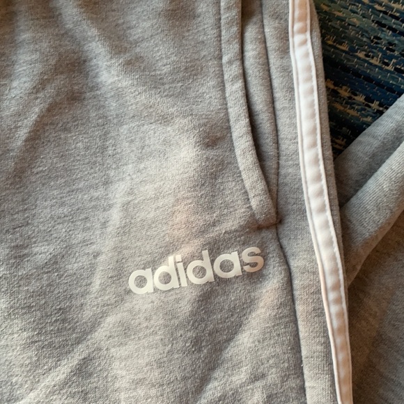 Adidas Classic 3-stripes Jogger Gray Pants size Small - Picture 4 of 6